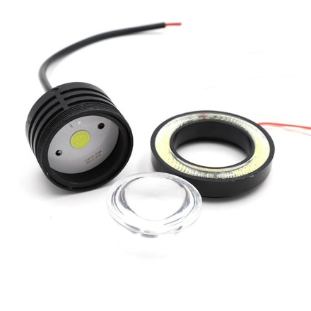 LED світлодіодні протитуманні фари з ангельськими очками 3,5-дюймові 89 мм ДХО для авто