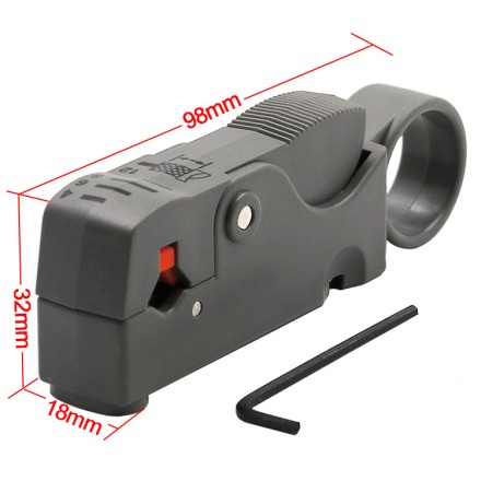 Стрипер HS-332 для зачищення коаксіал. кабелю RG-58/59/62/6/6QS/3C/4C/5C Profix і встановлення роз'єму F, BNC, TN