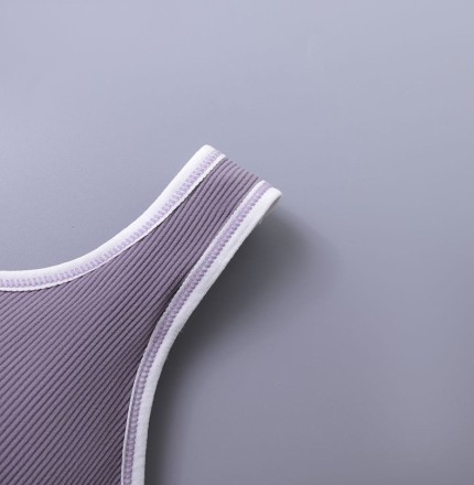 Жіночий безшовний бюстгальтер на гумці. Майка топік. Топ женски. Sports Bra Violet