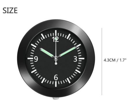 Годинник для авто, кварцові, кришка неіржавка, флуоресцентний циферблат. Солідний вигляд.