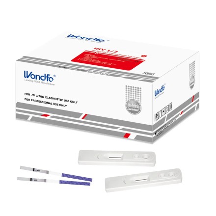 Тест-система Quick HIV Test - Тест на ВИЧ 1/2 (HIV 1/2) W006-C, WONDFO  для виявлення ВІЛ 1 і 2 типів BOX