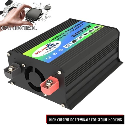 Інвертор хвильовий чистий синус DC12V в AC220V правильна синусоїда 3000 W 250 Wt.