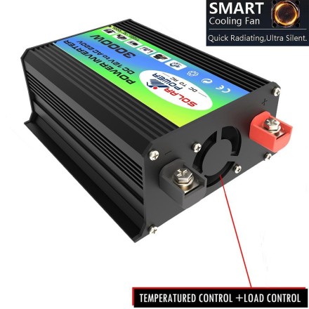 Інвертор хвильовий чистий синус DC12V в AC220V правильна синусоїда 3000 W 250 Wt.