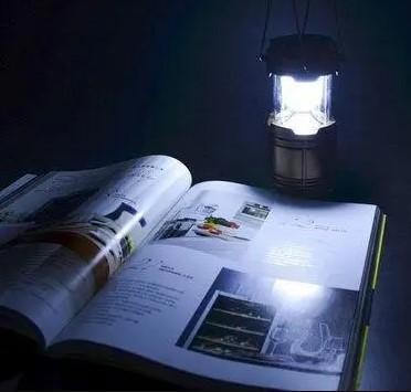 Ліхтар кемпінговий акумуляторний 6+1 LED 5800T SOLAR SPUTNIK, Gold 1800 мА + Power Bank