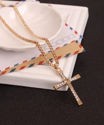 Хрест Домініка Торетто кулон Він Дізеля з фільму Форсаж з ланцюжком Silver кулон