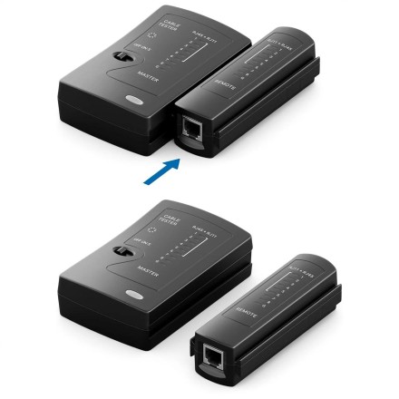 Тестер мережевого кабелю Ethernet ZoeRax для LAN RJ45 Cat5 Cat5e Cat6 Cat6a Cat7 UTP/екранованого кабелю та RJ