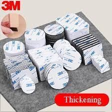 Скотч круглий двосторонній 3M 9448А 40 мм х 1,5мм тканинна основа.10штунок. Оригінал!