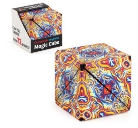 Магнітний чарівний кубик Рубіка, що змінює форму та візерунки. Shape Shifting Magnetic Cube або куб Shashibo