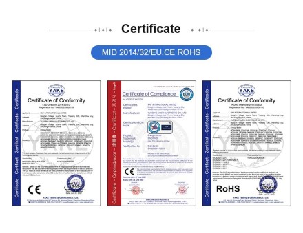 Однофазний лічильник на DIN рейку з LED-екраном JOYELEC 60 А з підсвіткою екрана. Струм в амперах і кіловатах