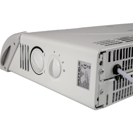 Конвектор електричний нагрівач Grunhelm GC-2000A, 3 режими, терморегулятор (термостат), захист від замірювання