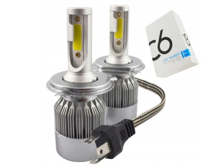 Світлодіодні LED лампи для противотуманок і головного світла C6L H7 COB White 12-24V, 3800Lm 25Watt 5000K
