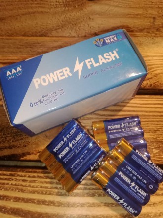БАТАРЕЙКА Power Flash Energy Max AAA (R03) і АА (R06) ALKALINE до 04.2027 року