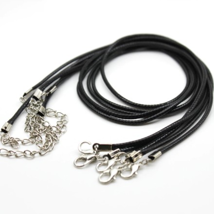 Ювелірний шкіряний шнурок ручної роботи "ZEROUP", регульований, застібка-лобстер. Шкіряний шнур.