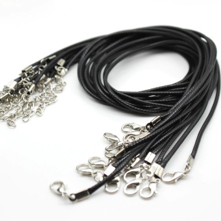 Ювелірний шкіряний шнурок ручної роботи "ZEROUP", регульований, застібка-лобстер. Шкіряний шнур.