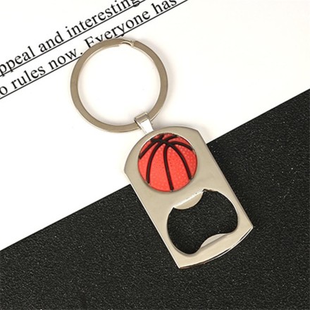Брелок відкривачка м'яч футбол, баскетбол, теніс із якісним кільцем із неіржавкої сталі. Відкривачка