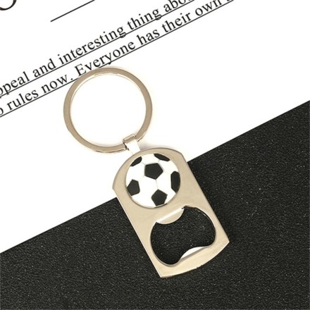 Брелок відкривачка м'яч футбол, баскетбол, теніс із якісним кільцем із неіржавкої сталі. Відкривачка