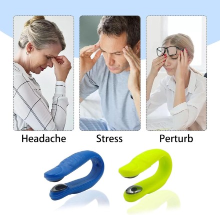 "Headache Relief" Лікування головного болю та мігрені, акупунктурний магнітний затискач, пов'язка для зняття стресу