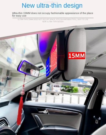 Проблискові маячки (стробоскоп, мигалка) для авто на козирок, 48 LED