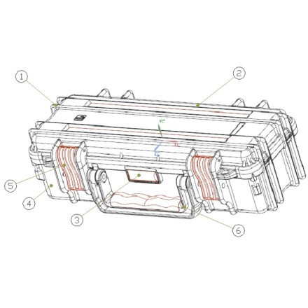 Кейс Сейф Екстрим. Secret Box Extrim Box Military Box — Універсальний ящик для зберігання AURA RED