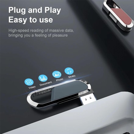 Металевий зовнішній накопичувач USB Flash 128Gb Extreme speed portable "Extreme Flash" Протиударна. Водоза