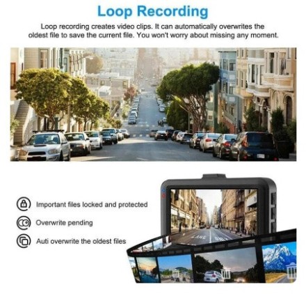 Авто відеореєстратор HD 1080P Dashcam DVR Recorder Tachograph 360