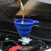 Універсальна автомотолійка, лійка для  заправки та, заміни оливи, палива. Складана. Силікон