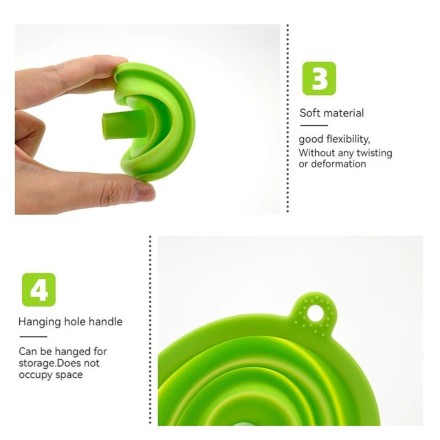 Універсальна автомотолійка, лійка для  заправки та, заміни оливи, палива. Складана. Силікон