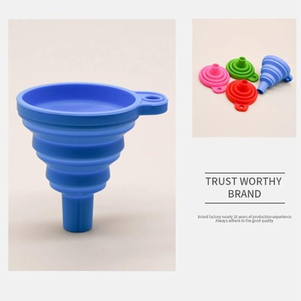 Універсальна автомотолійка, лійка для  заправки та, заміни оливи, палива. Складана. Силікон