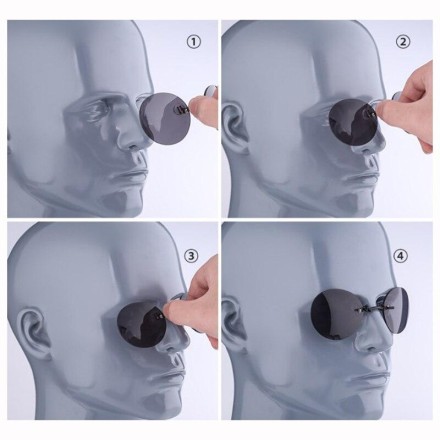 Вінтажні сонцезахисні окуляри пеньсне Pince Nose Retro Морфіус