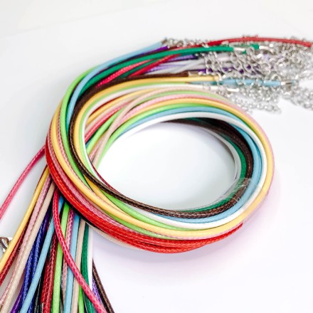 Ювелірний шкіряний шнурок ручної роботи "ZEROUP", регульований, застібка-лобстер. Усі кольори.