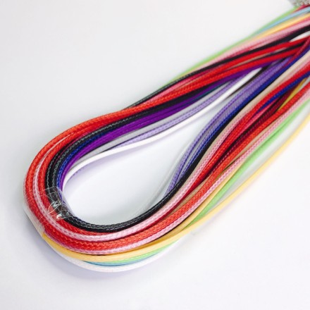 Ювелірний шкіряний шнурок ручної роботи "ZEROUP", регульований, застібка-лобстер. Усі кольори.