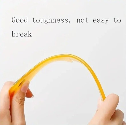 Набір із 10 гребенів із побутових сухожиль жовті, антистатичні, потовщені та міцні