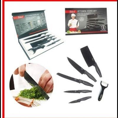 Набір ножів керамічних професійних "Bass", 6 предметів, подарункове паковання