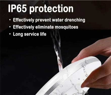 Світлодіодна лампа-плафон змінного струму 220 В E27 12 Вт 6500 К "НЛО" UFO повний вологозахист IP65