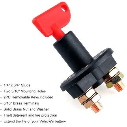 Вимикач маси. Якість! Вимкнення акумулятора для вантажівок, човнів, автомобілів, поворотний силовий