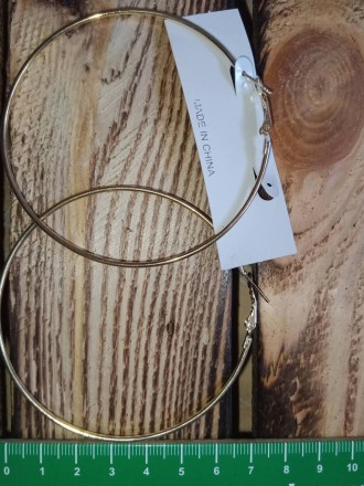 Сережки кільця Xupingi, "Золото", 65 мм