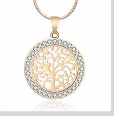 Кулон підвіска намисто Дерево життя, Дерево життя з цирконами + Ланцюжок