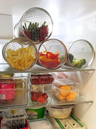 Кошик для барбекю з неіржавкої сталі, обертовий кошик для гриля,  гриль-кошик "Mister BBQ" 30 см