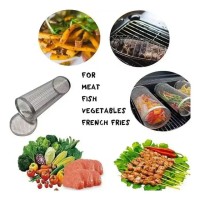 Кошик для барбекю з неіржавкої сталі, обертовий кошик для гриля,  гриль-кошик "Mister BBQ" 30 см