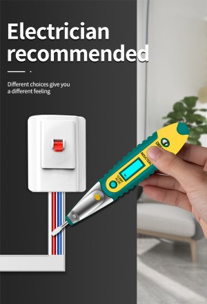 ТЕСТЕР ІНДІКАТОР ФІФРОВИЙ ДЕТЕКТОР постійного та змінного струму 12-250V