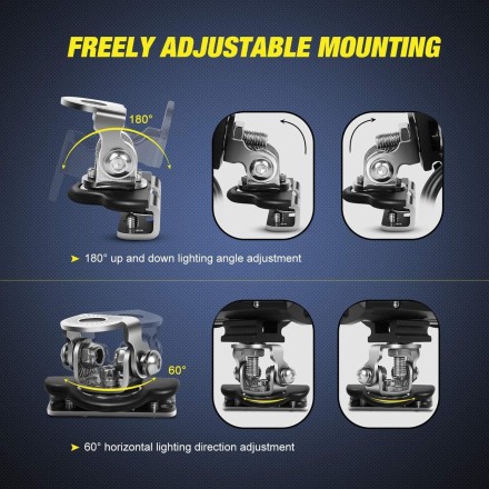 Потужний кріпильний кронштейн, затискач, кріплення з неіржавкої сталі. На капот, на багажник, на двері.