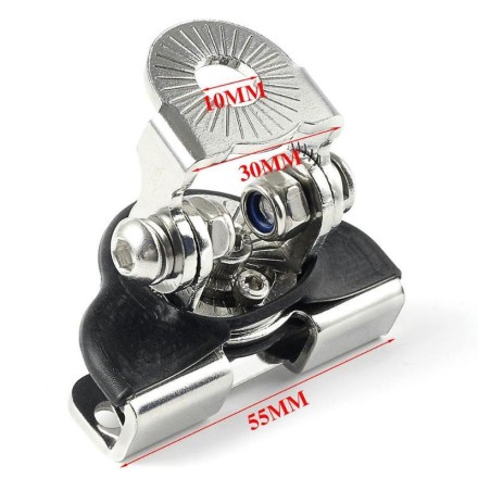 Потужний кріпильний кронштейн, затискач, кріплення з неіржавкої сталі. На капот, на багажник, на двері.