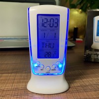 Годинник будильник термометр хронограф з LED-підсвіткою Square Clock DS-510