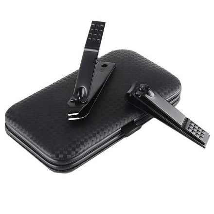 Професійний манікюрний набір у шкіряному твердому футлярі на замку, 7 шт.