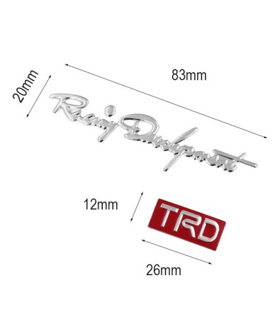 Набір вінілових наклейок 3D Racing Development TRD (2 шт. на одному блістері)