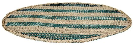 Килимок овальний джутовий, циновка 35 х 60 EKO STYLE