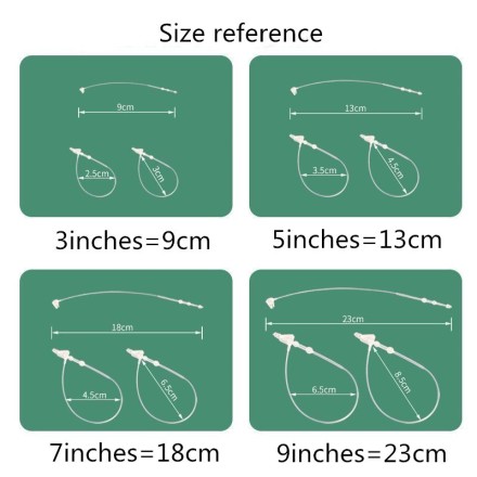 Петлеві замки, замки — петлі, пластикові замки, бирка безпеки,,хомут, 100 шт. 5 дюймів, 13 см