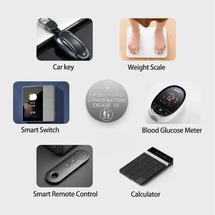 Батарейка елемент живлення CR 2430 (DL2430 BR2430), Volkswagen, Mercedes, Audi, BMW