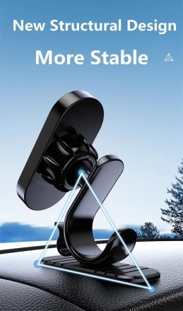 УНІВЕРСАЛЬНИЙ магнітний тримач-підставка для телефона 360 Hook + органайзер кабелю