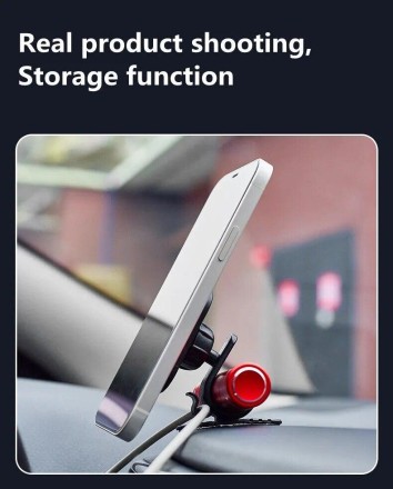 УНІВЕРСАЛЬНИЙ магнітний тримач-підставка для телефона 360 Hook + органайзер кабелю